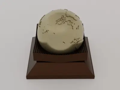 Earth Gravity Globe with Stand Free 3D print model