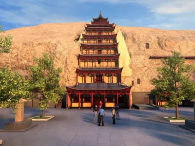 Dunhuang Mogao Caves 3D model