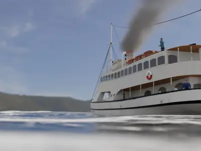 ss GRAZYNA - ex German SCHILKSEE - ex Soviet URAN 3D model