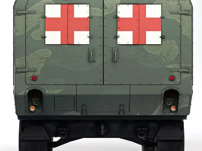 Humvee Military  M997A3 Ambulance 2018 3D model