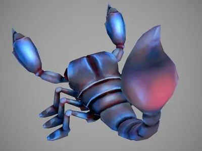 Scorpion Cartoon Low-poly 3D model