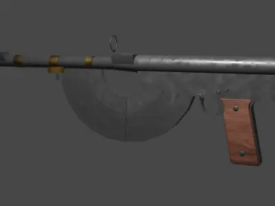 Prototype RSC Ribeyrolles SMG M1919 3D model