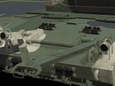 Koalitsiya-SV  2S35  Low-poly 3D model