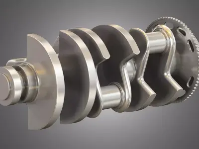 Crankshaft - 3D Model engine 3D model