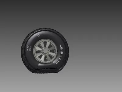 P - 51 diamant tire   3D print model