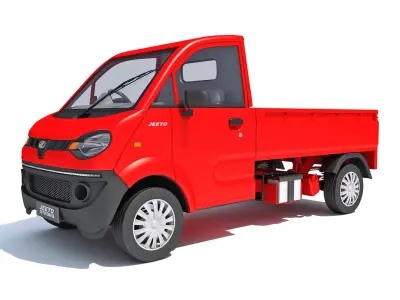 Mahindra Jeeto Minivan 3D Indian Light Commercial Vehicle LCV 3D model