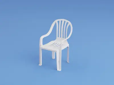 garden chair Free low-poly 3D model