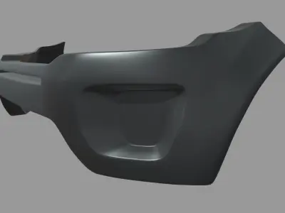 Front Bumper Range Rover Evoque Low-poly 3D model