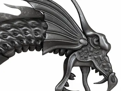 Fantasy Master FM-571 Fantasy Dragon Show Blade with Stand 3D model