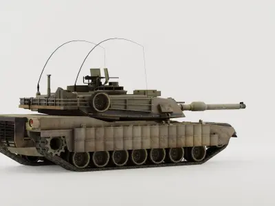 m1a2 tusk 3D model