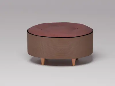 Chair round Free 3D model