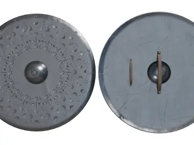 Medieval Shield Low-poly 3D model