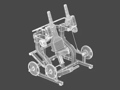 Technogym Plate Loaded Pure Pullover 3D model