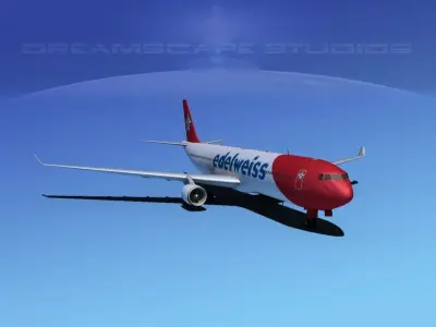 Airbus A330-300 Eidlewiess 3D model