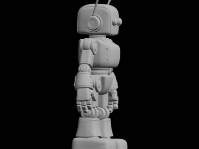 Robot Model 3D Print Model Robot Figure 3D print model