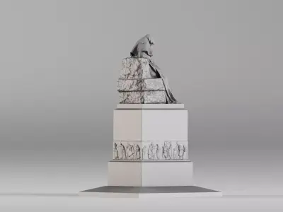 S00013 Nikolai Gogol Monument 3D Printable Model 3D print model