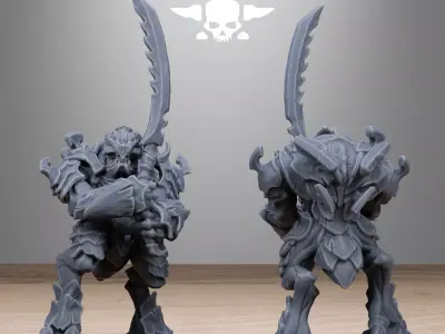 Xenarid Warriors 3D print model
