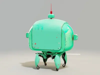 Cute Robot(1) 3D model