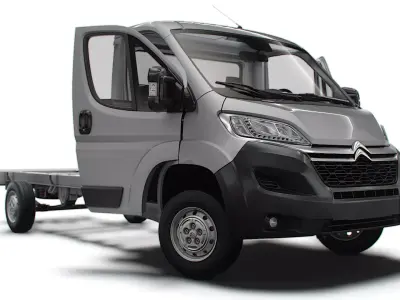 Citroen Jumper Chassis HQInterior SCab 4035WBXL 2023 3D model