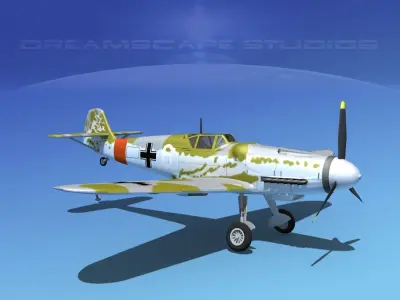 Messerschmitt BF-109 V07 3D model