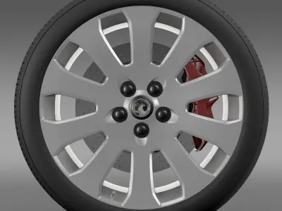 Vauxhall Insignia wheel 3D model