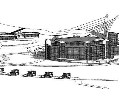 island resort 3D model