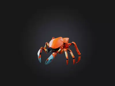 RoboCrab Model Low-poly 3D model