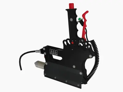 MM Billet 3 Speed complete shifter Low-poly 3D model