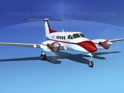 Beechcraft B200 GT King Air V10 3D model