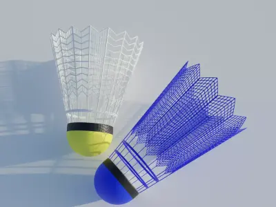 Shuttlecock Free 3D model