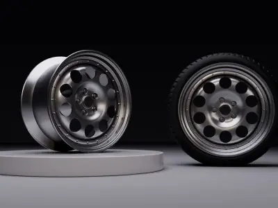 L10 wheel Low-poly 3D model