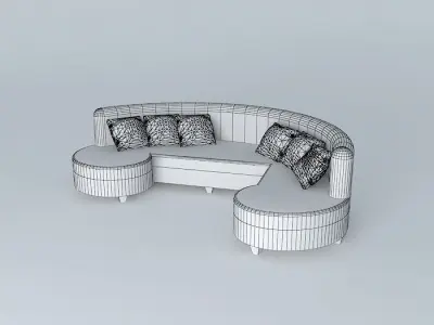 Custom Sofa Couch Free 3D model