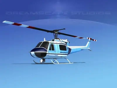 Bell 204 Anderson Tours 3D model