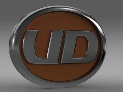 UD Trucks logo 3D model