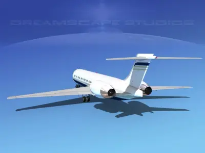 McDonnell Douglas MD-87 Corporate 14 3D model
