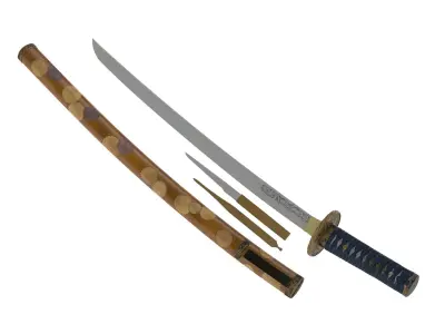 Wakizashi Sword 3D model