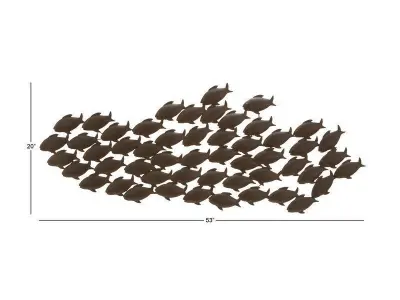 Jud Coastal Landscape Nature Wall Decor on Metal 3D model