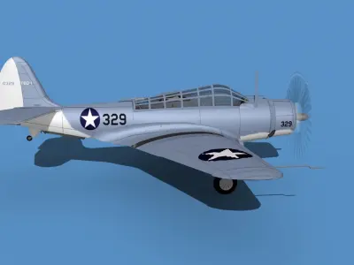 Douglas TBD-1 Devestator V09 3D model