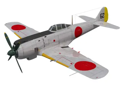 Nakajima Ki-84 Hayate 3D model