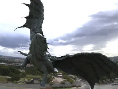 Dragon Baby spiked lizard version 3D model