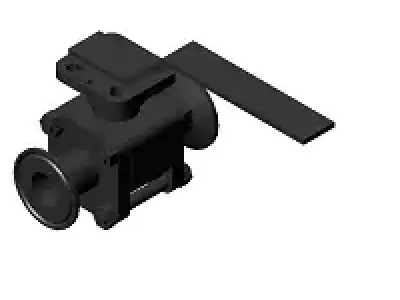 Sanitary Ball Valve OD 1 in 3D model