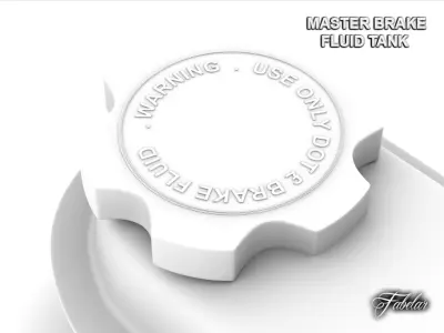 Master brake fluid tank 3D model