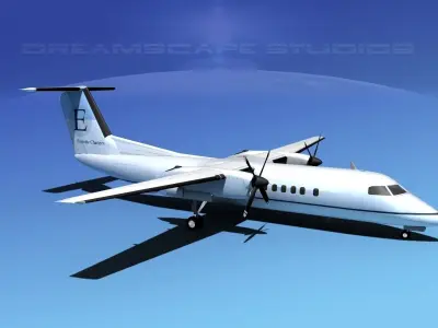 DeHavilland DHC-8-Q300 Everette Charters 3D model