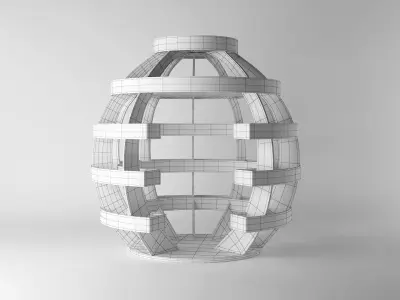 Planter grenade lamp 3D model