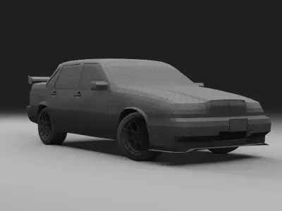 Volvo 850 BTCC 1995 Saloon Free low-poly 3D model