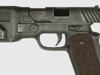 Low Poly Weapon Pack With PBR Materials Low-poly 3D model