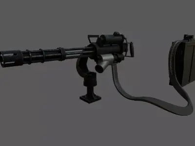 MINIGUN Air Force M134 Low-poly 3D model
