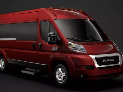 Ram Promaster Window Van 2500 HR 159WB 2020 3D model