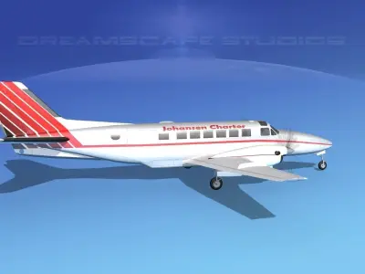 Beechcraft B99 Johansen Air 3D model
