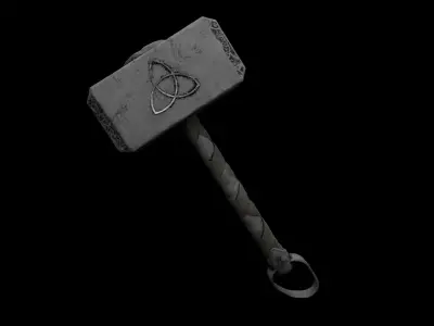 Thor Hammer Mjolnir Free 3D model